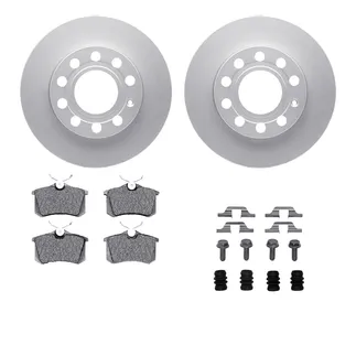 R1 Concepts WDTH1-73025 Brake Rotors - Carbon Coated W/ Euro Ceramic Pads & Hdw